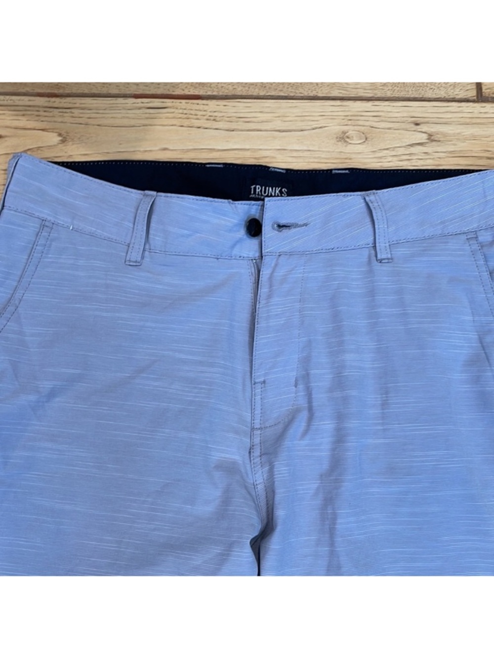 Trunks Light Gray Men's Athletic Shorts - Picture 2 of 4